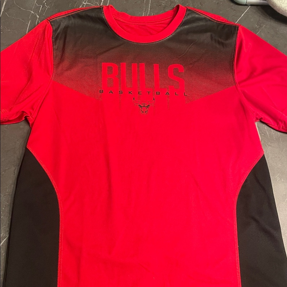 Chicago Bulls Red and Black Basketball jersey